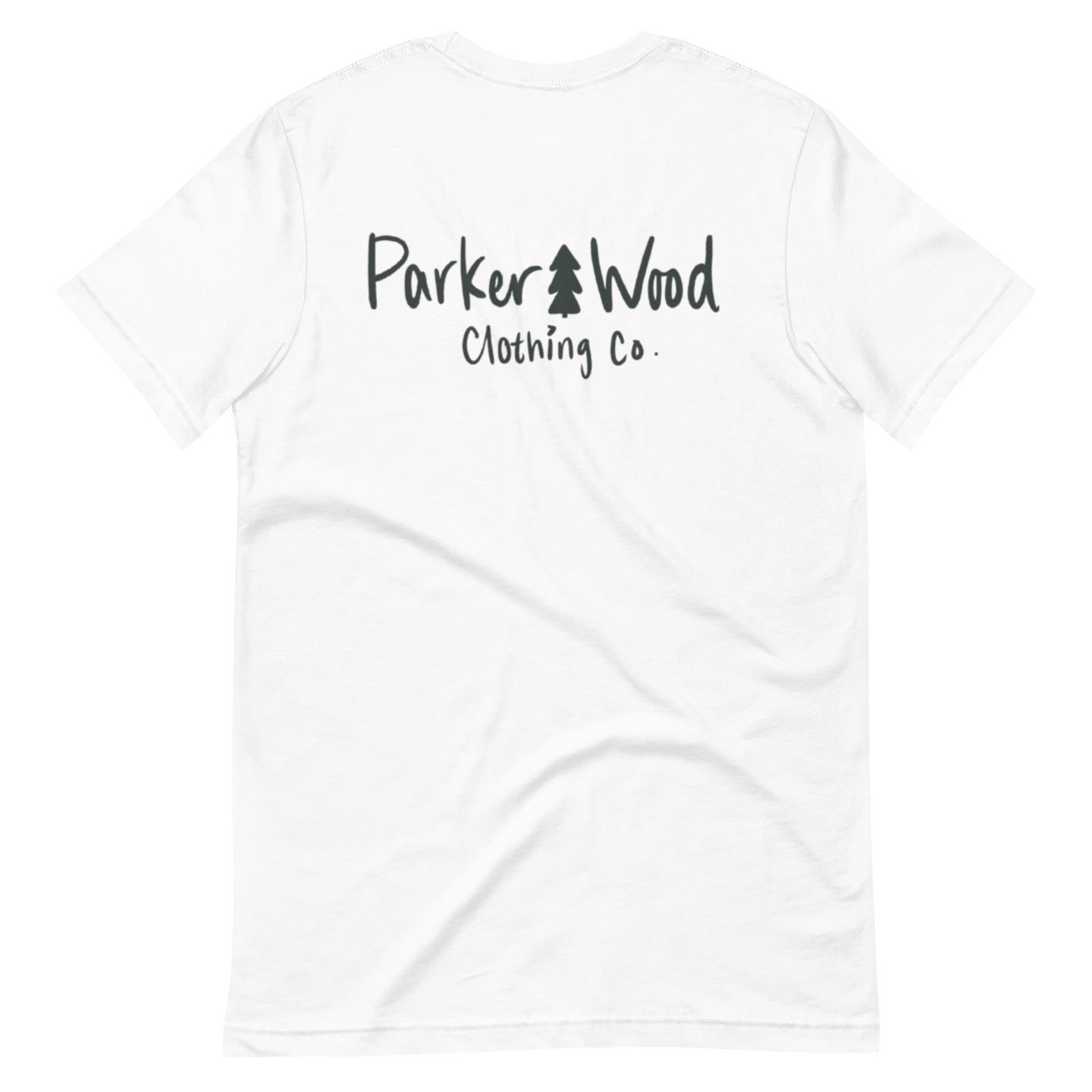 Parker Wood Black text logo Adult T-Shirt