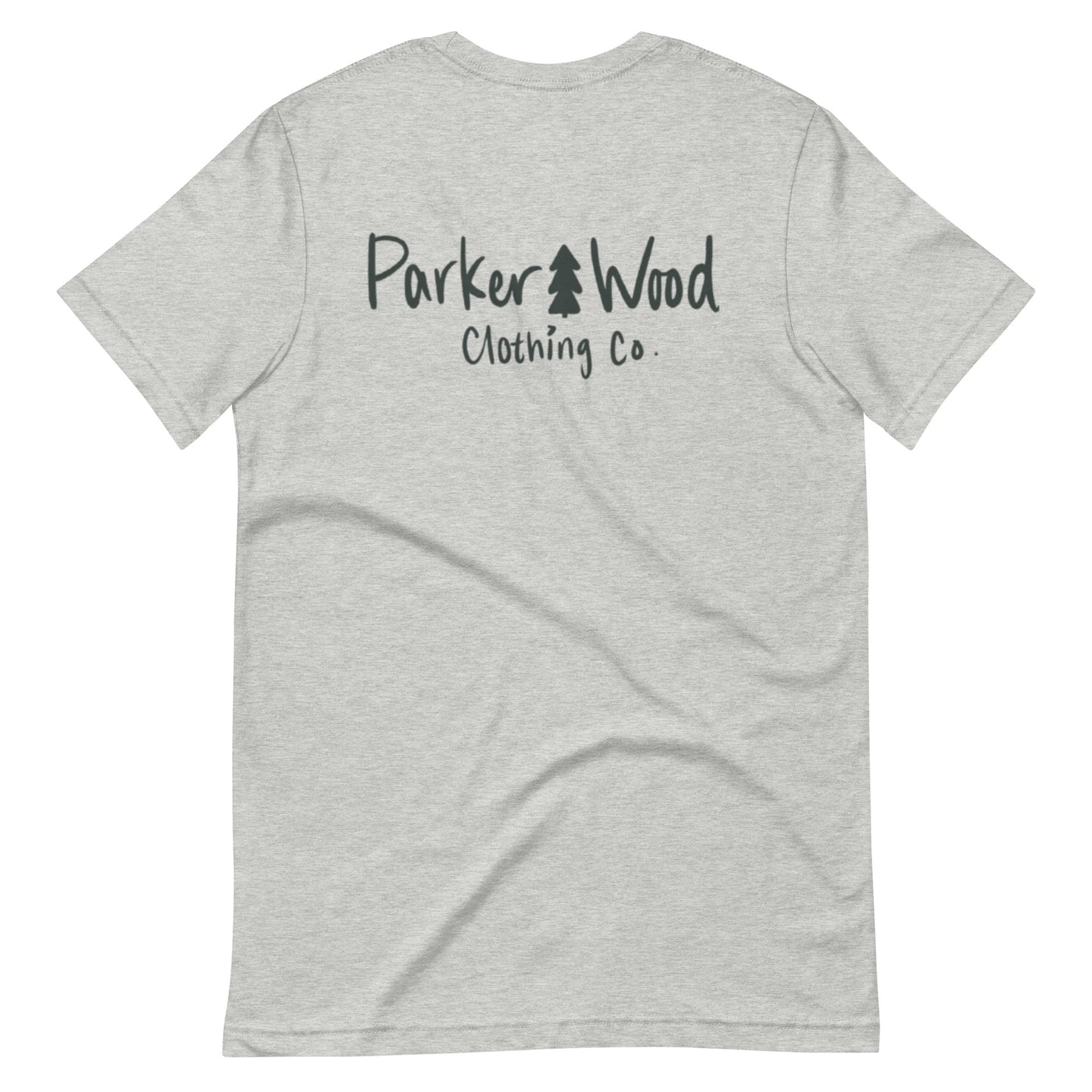 Parker Wood Black text logo Adult T-Shirt