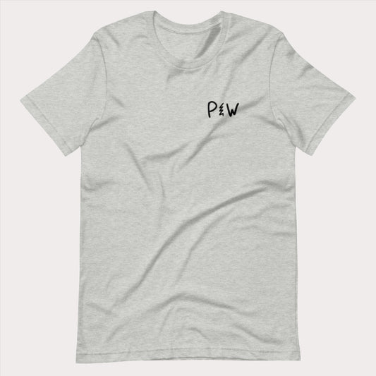 Parker Wood Black text logo Adult T-Shirt