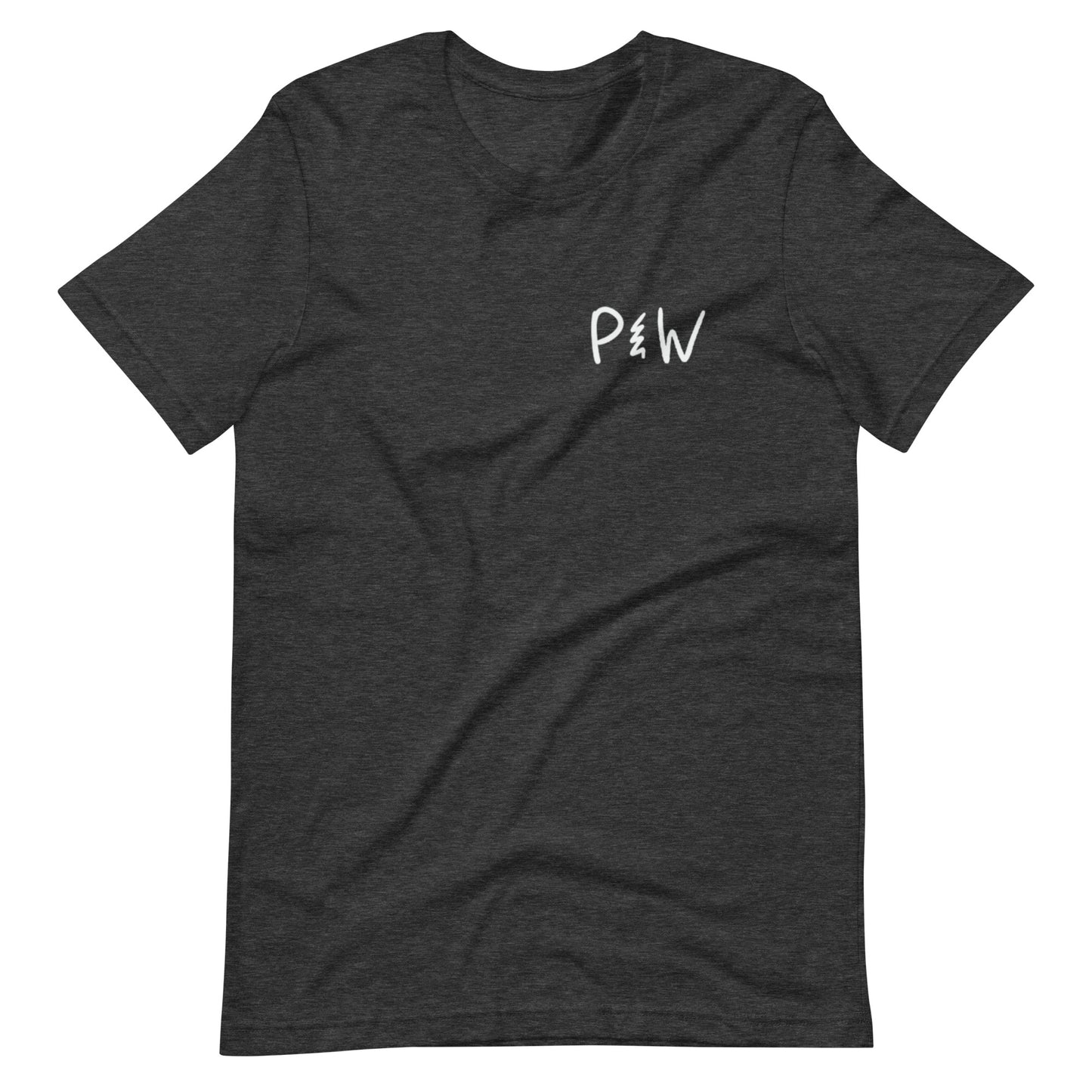 Parker Wood white text logo Adult T-shirt