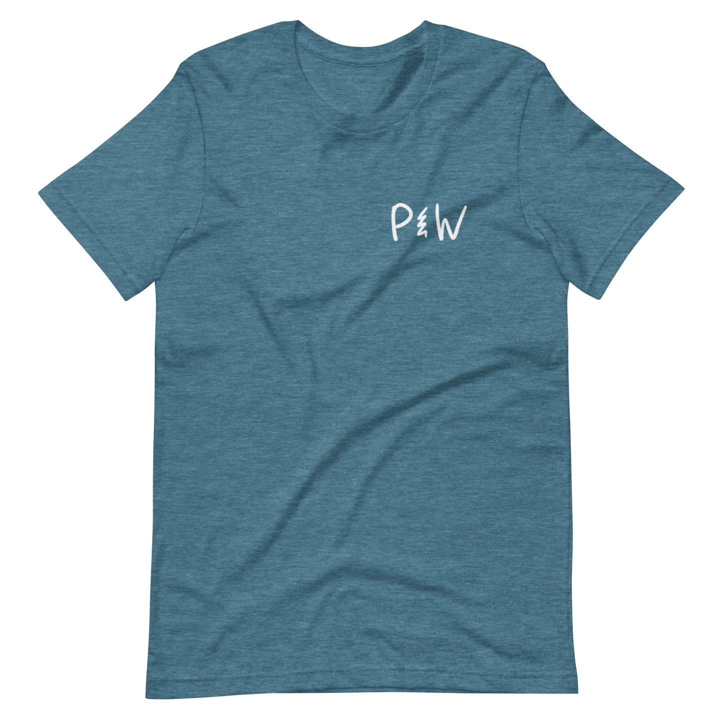 Parker Wood white text logo Adult T-shirt