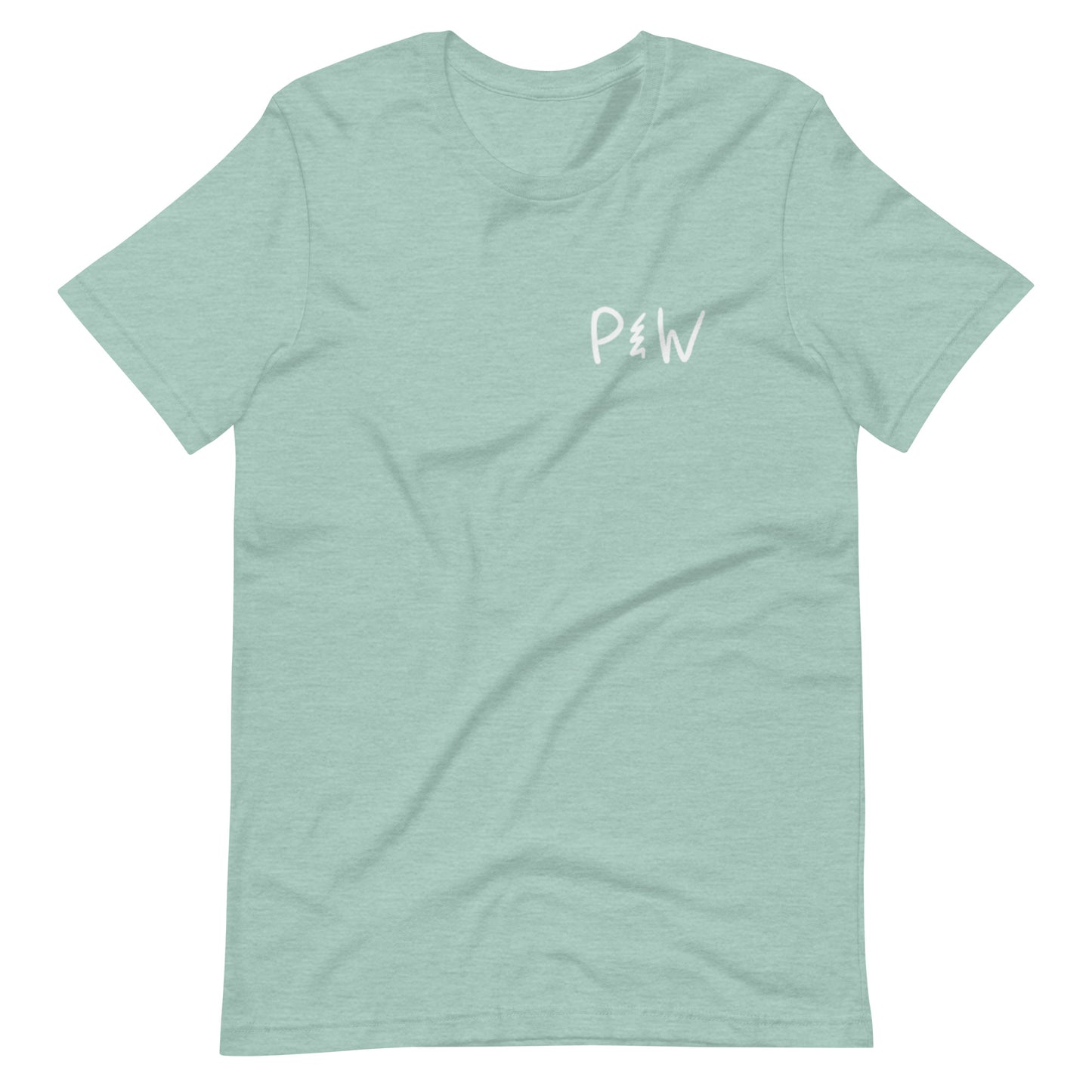 Parker Wood white text logo Adult T-shirt